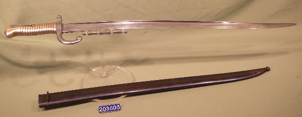 Sabre-baonnette modle 1866 Chassepot (marqu de l'ancre de marine)